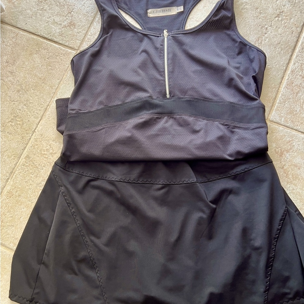Chrissie by Tail Black Tennis Outfit, Size M
